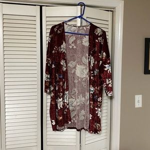 Acting Pro‎ Velvet Cardigan SZ SM